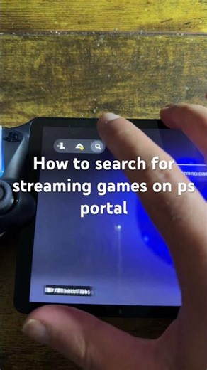 How to search for streaming games on ps portal