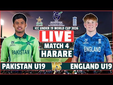 ICC U19 World Cup 2026 Live: Pakistan vs England Live Scores | PAK vs ENG Live Scores & Commentary