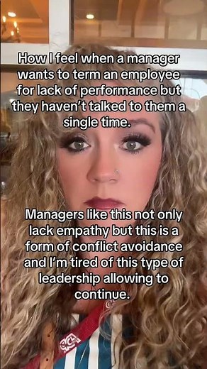 Mgrs who want to term some1 4 performance but haven’t talked 2 employee, should b disciplined