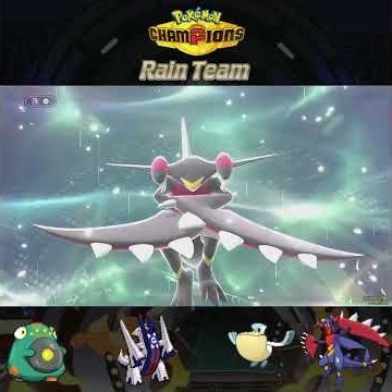 New Rain team with Mega Garchomp Z #pokemonchampions