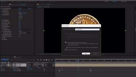 How to make golden liquid logo reveal in After Effects - 113