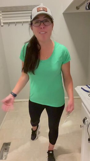 DIY Painted Linoleum Floor: Laundry Room Makeover