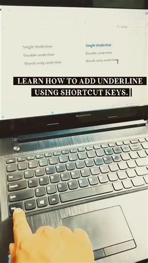 how to add underline using shortcut keys|ms word me underlines add kare|computer? it's easy