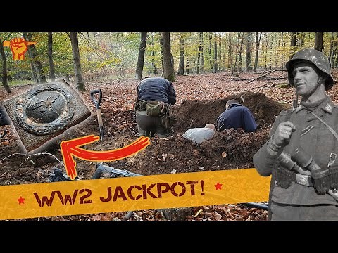 Uncovering Luftwaffe treasures in a BIG hole!