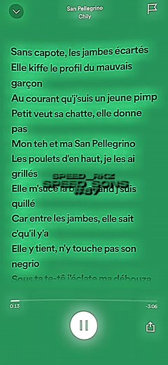 San pellegrino-Chily #spotify #fyp #prt #viral #xbyzca #spedupsongs #pourtoi #chyli #rap #speed #musique