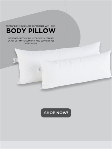 Transform your sleep experience with our Body Pillow, designed specifically for side sleepers! Enjoy ultimate comfort and support all night long. Say goodbye to restless nights and hello to sweet dreams! 💤✨ Visit Mr. Big Pillow at SM Store Nationwide to experience ultimate relaxation today! #MrBigPillows #GeekOutAboutSleeping #SMHome #ShopSM #BodyPillow #SideSleeping #SweetDreams #SleepBetter #ComfortFirst #RestfulNights #PillowTalk #SleepEssentials #SelfCare #HealthySleep #HomeComforts #CozyVi