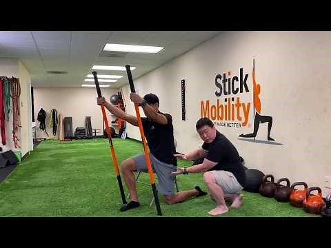 Seated Hip Flexor Stretch - Stick Mobility Chair Exercises