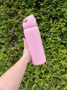 Cute Sakura Flower Owala 24/32oz Pink Water Bottle, Kawaii Cherry Blossoms, Spring Minimalistic Coquette, Unique Birthday Gift, Anniversary - Etsy