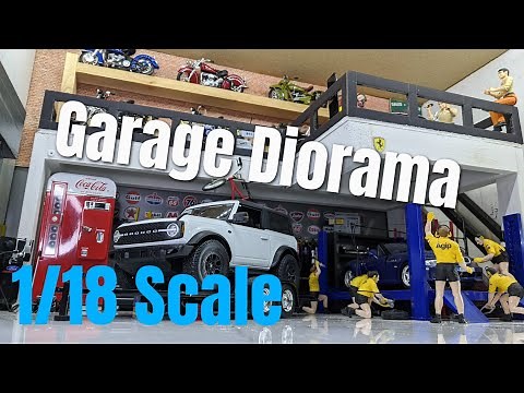 1/18 Scale Diecast Garage Diorama Tour with Tips and Tricks