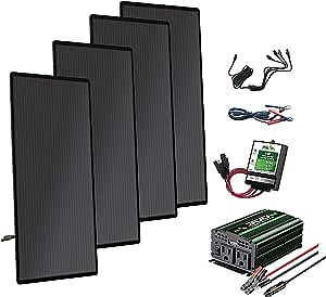 Nature Power 40060 72-Watt Mini Solar Power Farm Includes 4 18-Watt Panels