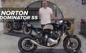 诺顿 Dominator SS 'Phantom' “CAFE RACER”风格复古摩托车by 72 Motorcycles