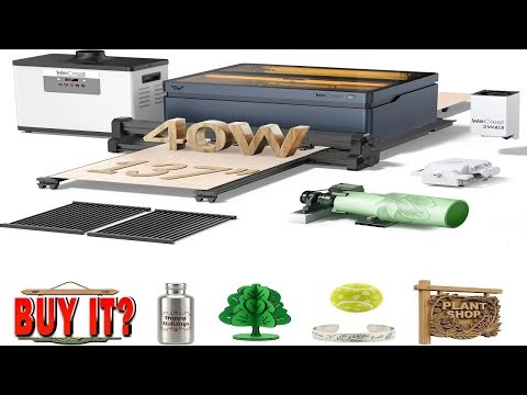 WECREAT Vision 40W Laser Cutter Machine with 137" Auto Conveyor Feeder 2W - B0DJPGQMFG