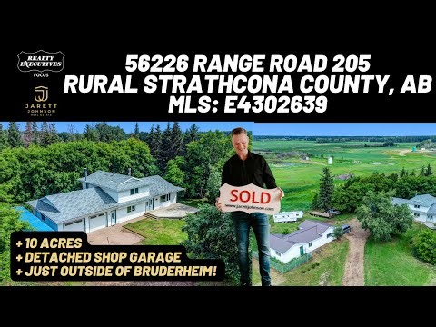 Acreage Living | Home For Sale | 10 Acres | 56226 RGE RD 205 Alberta | Jarett Johnson Real Estate