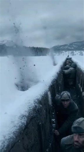 WW2 Fighters Attack Snow Trenches
