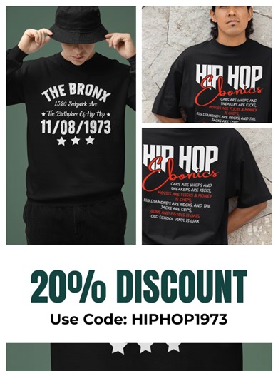 Check out our new DJ inspired collection use 20% DISCOUNT code: HipHop1973 #hiphop #hiphopbrand #hiphopclothing #hiphopdj #tiktocdj