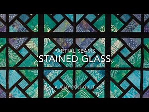 DIY Stained Glass Quilt - Partial Seams