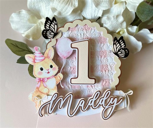 Bunny Cake Topper | Some Bunny is Cake Topper| Bunny Birthday Cake Topper | Cake Topper | Easter Cake Topper|some Bunny 1st Birthday | Bunny - Etsy