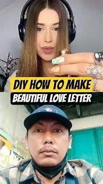 YOU WON’T BELIEVE how she made this cute love letter envelope