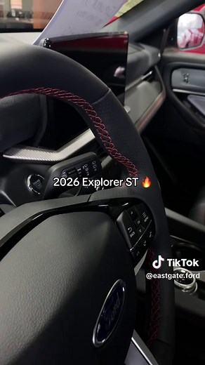 POV: you sit in the driver’s seat and immediately get it 😮 The Explorer ST interior is all about performance-focused design and premium comfort!! Now at Eastgate Ford!