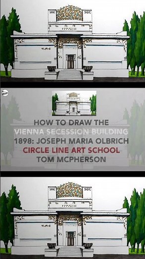Learn How to Draw the Famous Vienna Secession Building