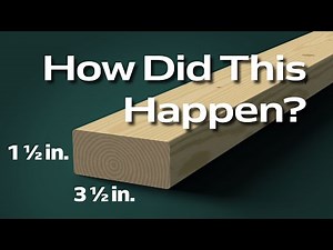 Why A 2x4 Isn't Actually 2x4!