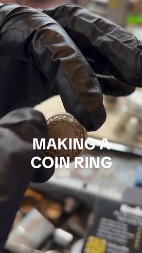 Making a Coin Ring from an 1884 Silver Shilling