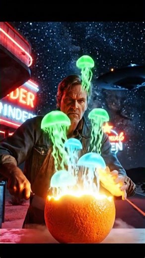 “Roadside fruit… straight from a UFO? 👀✨” #aishorts #cute #youtubeshorts