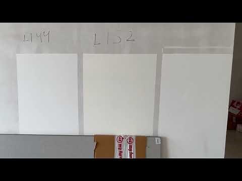 Asian Paint interior - White color different shades with real swatches L144 and L152