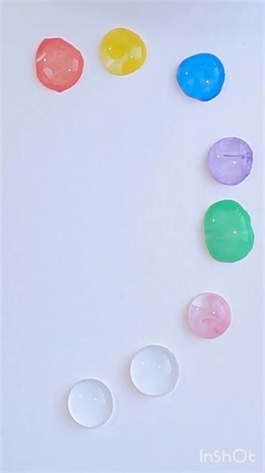 COLOURFUL DROPS 🟠🔵🔴🟣🟢 #colourmixing #colourfill #colors #satisfyingvideos