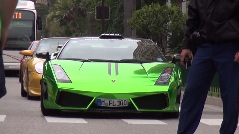 Lamborghini Gallardo Chrome Green Wrap