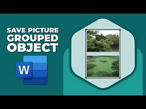 How to save grouped objects as a picture in word
