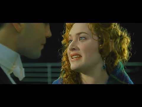 Titanic clips - Jack saves Rose from jumping and Cal invites Jack to dinner