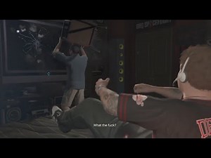 GTAV Michael Smashes Jimmy's TV