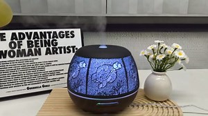 Essential Oil Diffuser for Home,500ML Aromatherapy Diffusers for Essential Oils Large Room with Cool Mist Humidifiers for Bedroom,7 Colors Changed & 3 Mist Mode Automatic Shut-Off,Tree