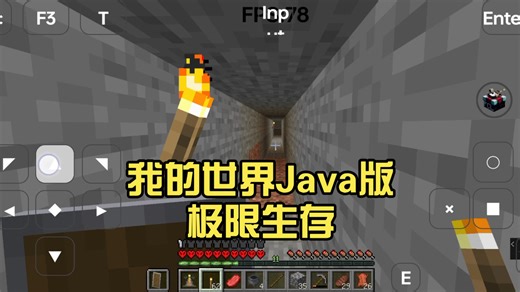 我的世界Java版极限生存(4):在岩浆里逃生，发家致富！