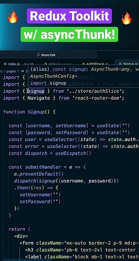 🔥 Redux Toolkit asyncThunk in 60 seconds 🔥