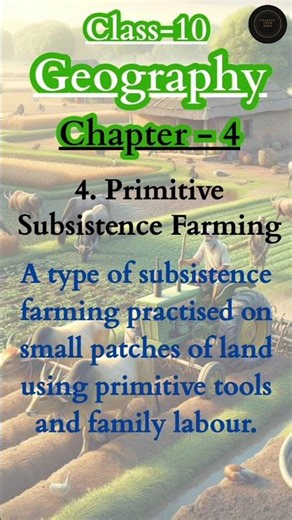 Agriculture Chapter – Class 10 Geography | All Important Terms & Definitions | Board Exam 2026