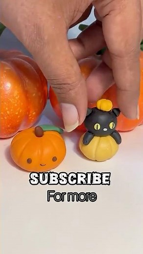 Diy clay art for halloween this year 🎃🎃|cold porcelain clay art | Mini decor ideas #clayart #diy