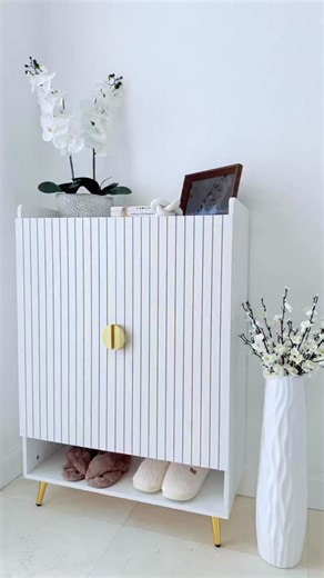 Busra Ozkan on Instagram: "Here’s a stylish way to keep your entryway organized✨ Loving this @tribesigns_global shoe cabinet – functional, elegant and perfect for any home decor 🤍 Use my code BUSRA to get 20% OFF at checkout! 🔗 Product link in bio #tribesigns #homedecor #organization #entrywaydecor #homeinspo"