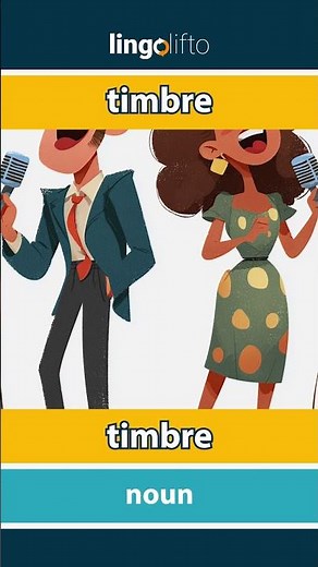 🇬🇧🇪🇸 timbre - timbre : learn English : aprendamos inglés : vocabulary builder
