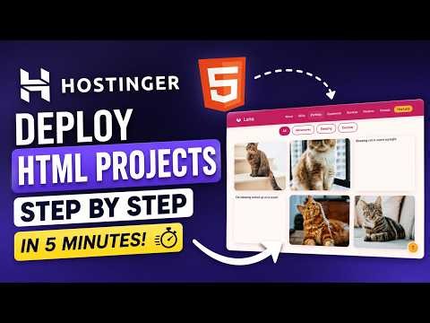 How to deploy Html projects on hostinger