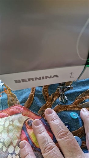 Button sew on foot with Bernina