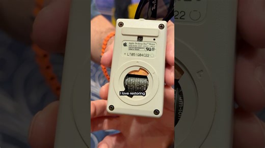 He restored an old Apple mouse