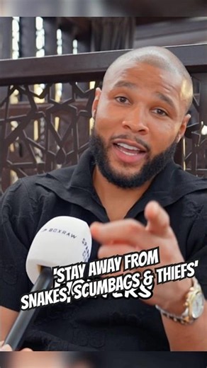 ‘STAY AWAY FROM SNAKES, SCUMBAGS AND THIEFS’ Chris Eubank Jr FIRES SHOTS!