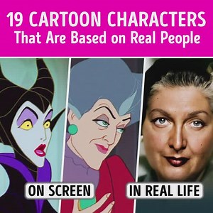 262K views · 1.4K reactions | 19 Cartoon Characters That Are Based on Real People | CelebRatings | Facebook