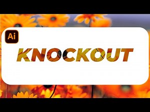 How to Knockout Text in Illustrator - Make Transparent Text Effect in Adobe Illustrator Tutorial