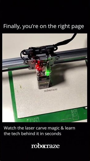 Laser Carving Magic Explained in Seconds | Learn Tech Fast with Robocraze #laser #printing