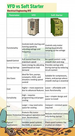 VFD vs Softstarter