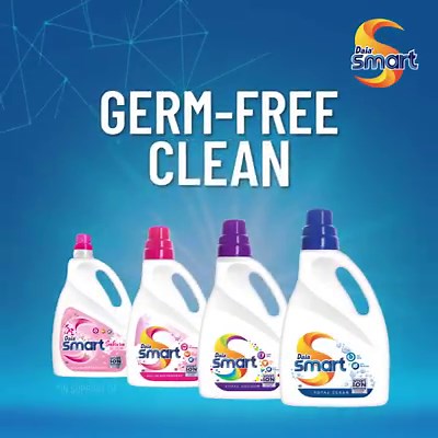 Keep your family safe with Daia Smart liquid detergent that kills 99.9% of germs. Germ-free clean is the real clean. *Together we #flattenthecurve while #stayhome #staygermfree with #DaiaSmart | Daia Smart Liquid