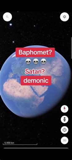 Discovering Baphomet's Sigil on Google Earth